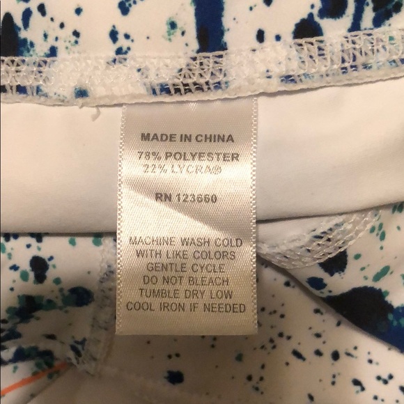 Splits 59 X Bandier Splatter Print leggings size L - Picture 5 of 6